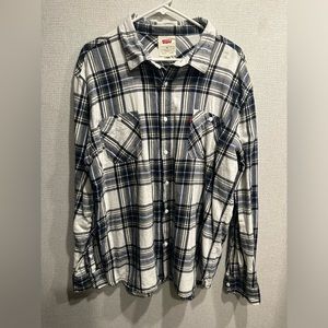 Levi’s mens XXL plaid button down shirt